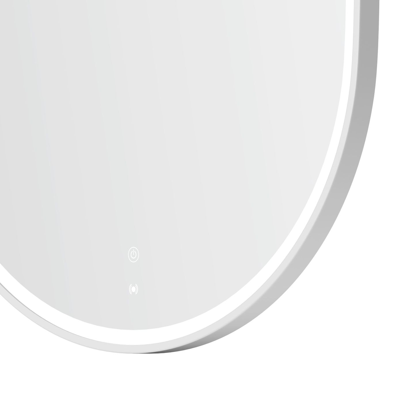 Otti LED Noosa 900(H)x600(W) White Metal Frame Mirror- Install Horizontal or Vertical