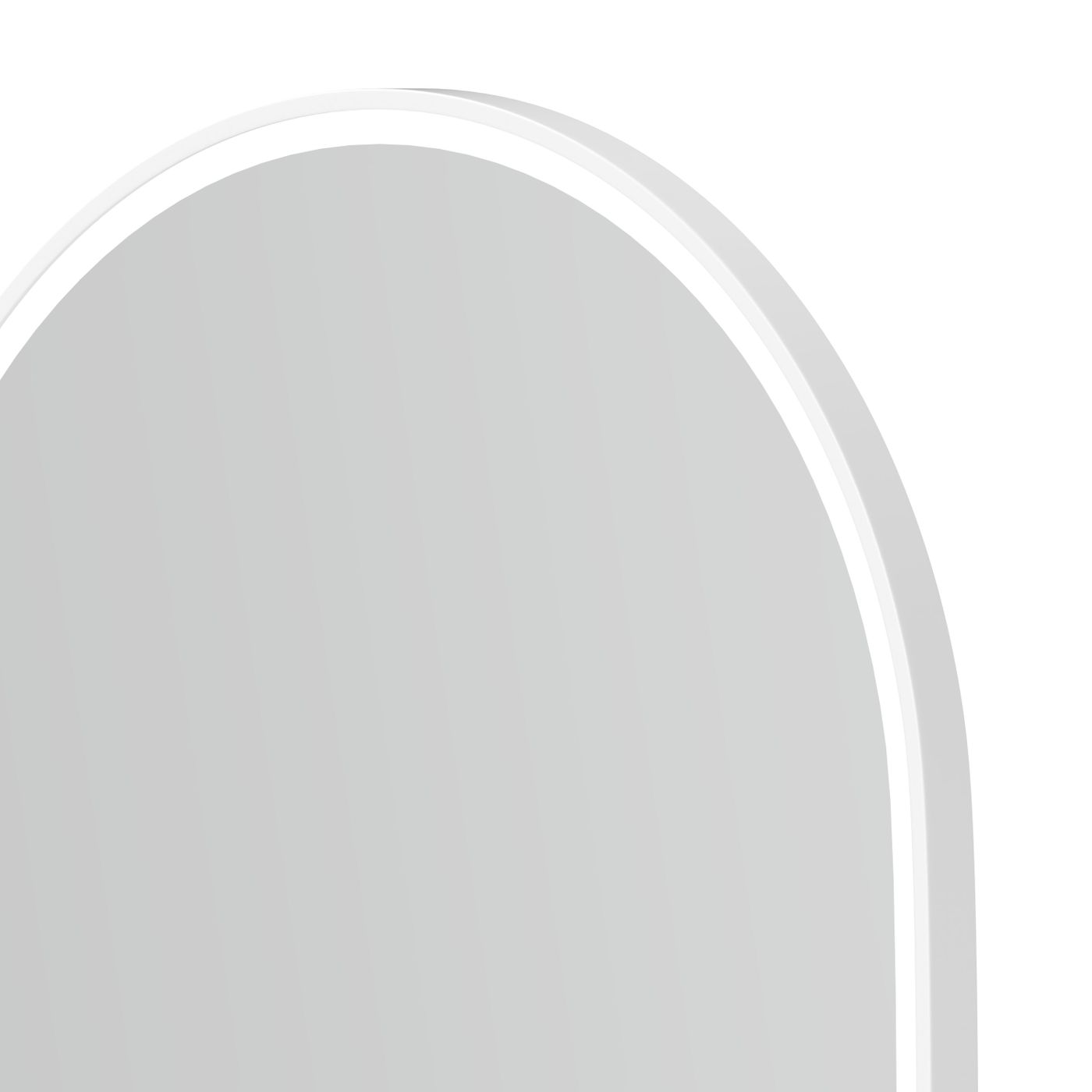 Otti LED Noosa 900(H)x600(W) White Metal Frame Mirror- Install Horizontal or Vertical
