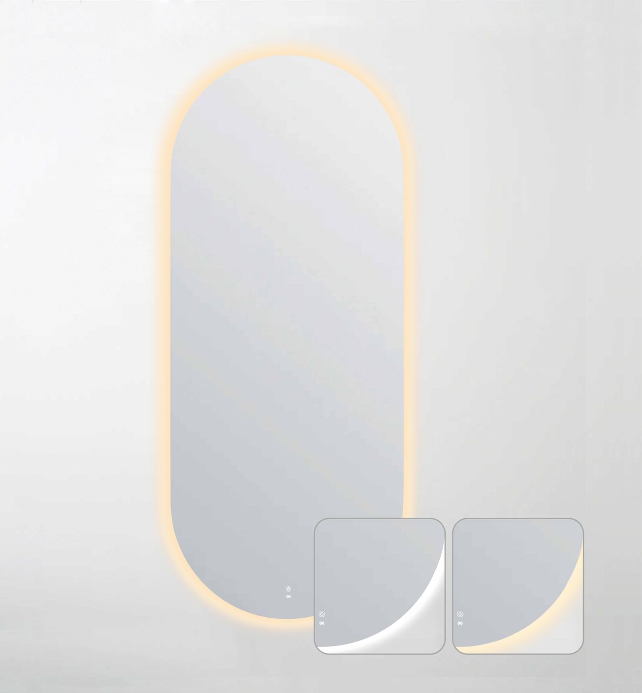 Otti LED Noosa 1800(W)x750(H) Frameless Mirror - Install Horizontal or Vertical