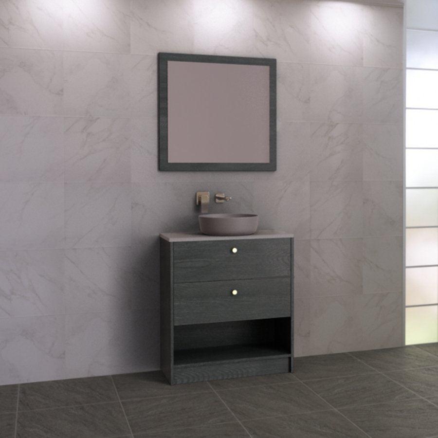 Timberline Karlie 800mm Vanity - Ideal Bathroom CentreKA80MFFreestanding On KickboardSilk Surface Stone Top