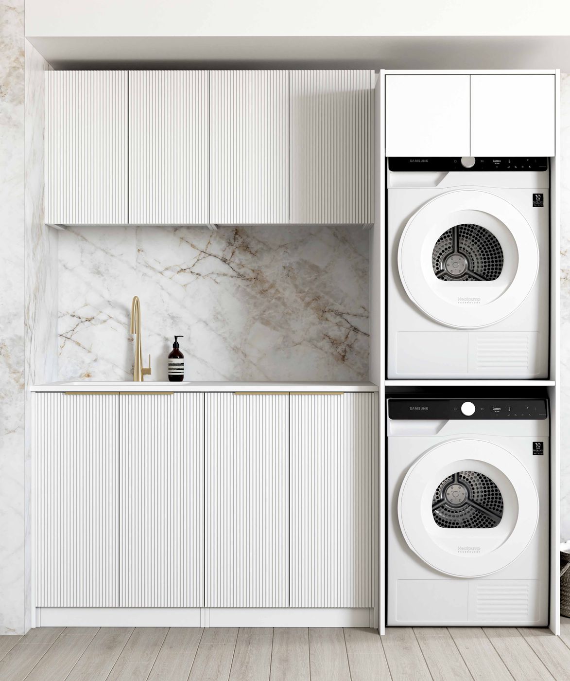Otti Bondi White Laundry Kit 1960x600x2100