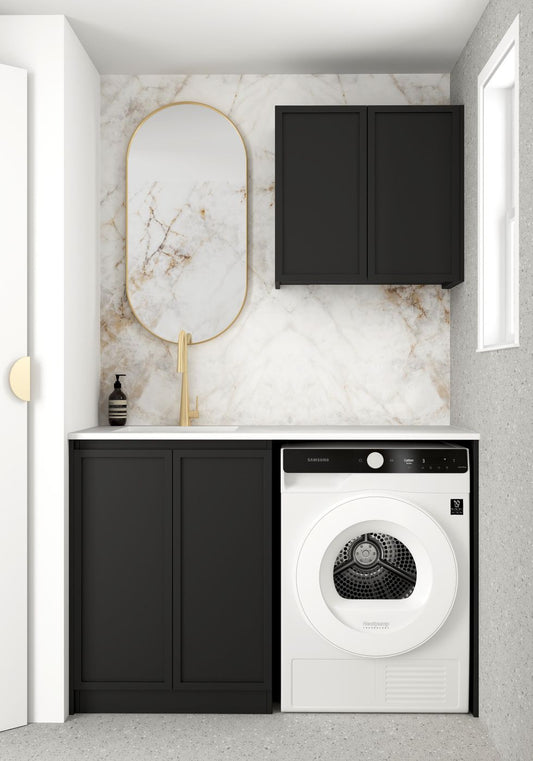 Otti Hampshire Black Laundry Kit 1305x600x2100