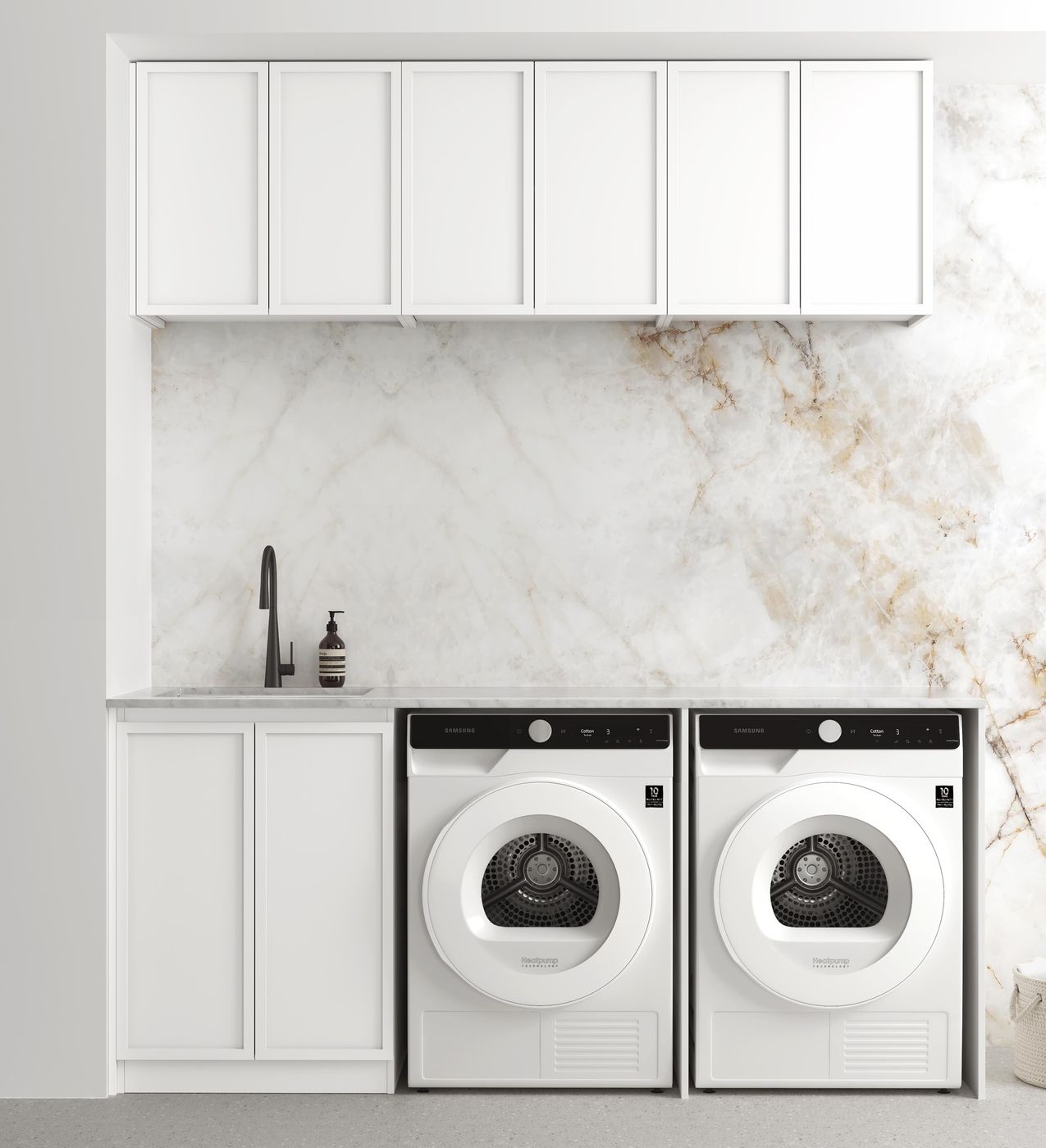 Otti Hampshire White Laundry Kit 1960x600x2100