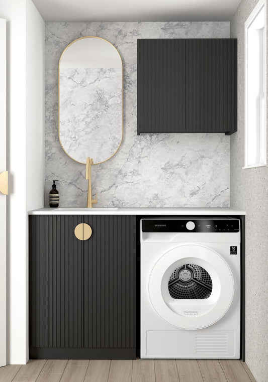 Otti Marlo Black Laundry Kit 1305x600x2100