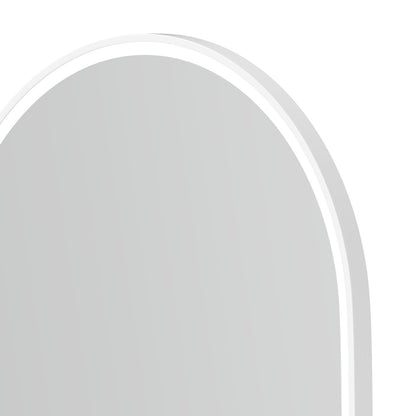 Otti LED Noosa 900(H)x600(W) White Metal Frame Mirror- Install Horizontal or Vertical