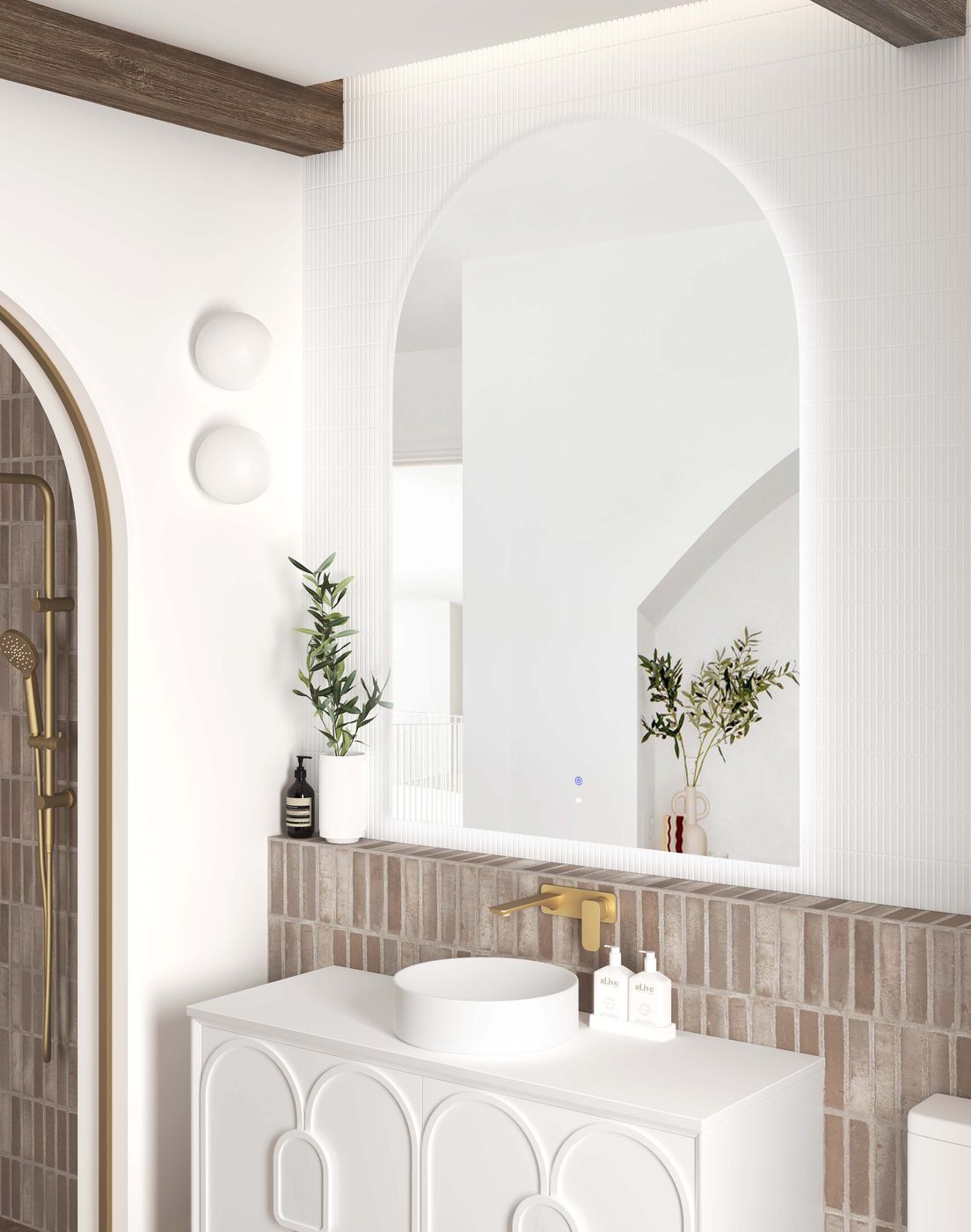 Otti LED Archie 1500(H)x1000(W) Frameless Mirror