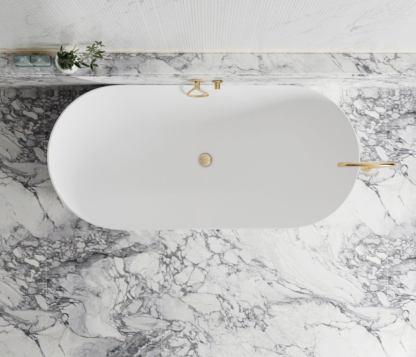 Otti Attica Noosa 1500 Matte White Bath
