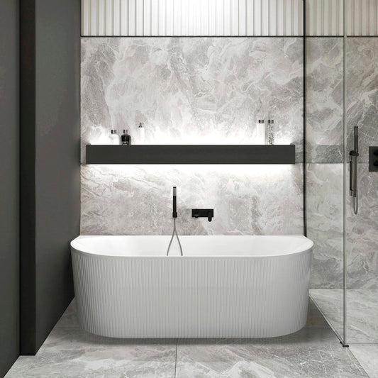 Otti Attica Noosa 1500 Matte White BTW Multi-fit Bath