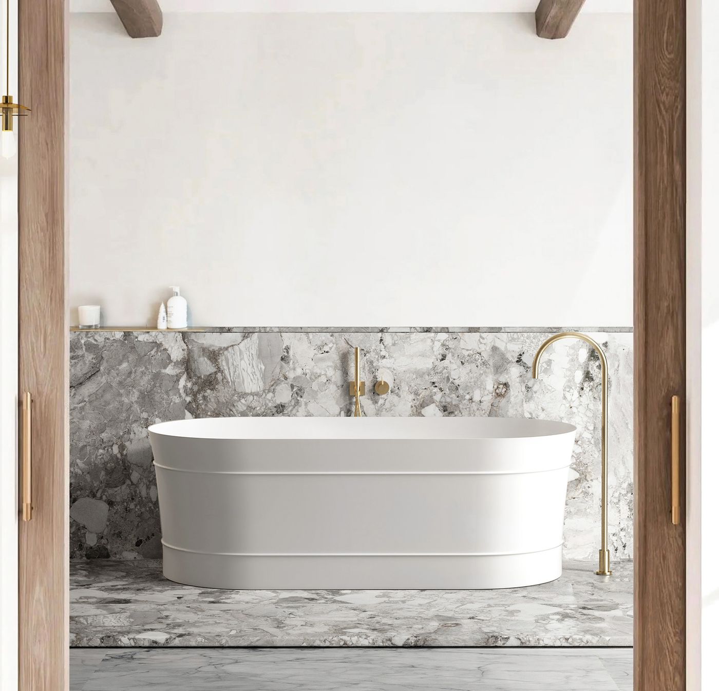 Otti Attica Bondi 1500 Matte White Bath