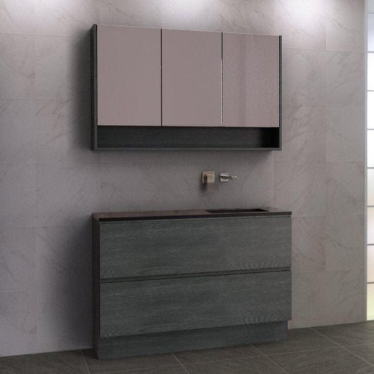 Timberline Billie 1200mm Vanity - Ideal Bathroom CentreBI12SFFreestanding On KickboardCeasarstoneAbove Counter Top