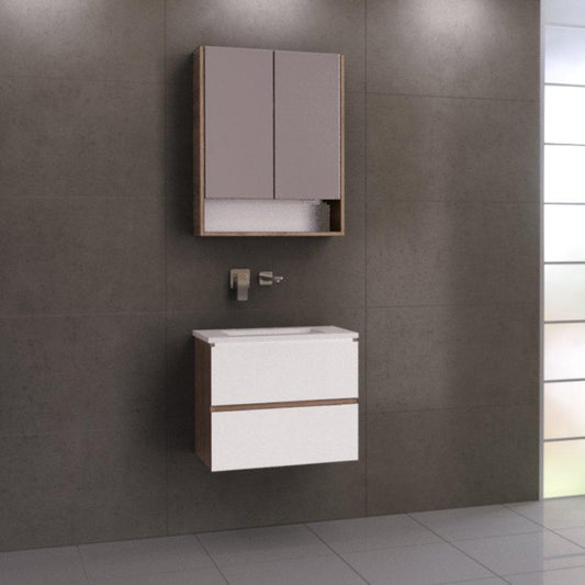 Timberline Billie 600mm Vanity - Ideal Bathroom CentreBI60SFFreestanding On KickboardCeasarstoneAbove Counter Top