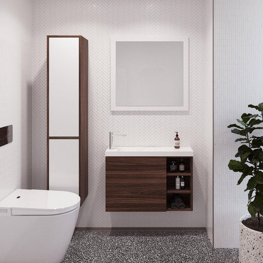 Timberline Eadie 800mm Small Space Vanity - Ideal Bathroom CentreEA80NWWall Hung