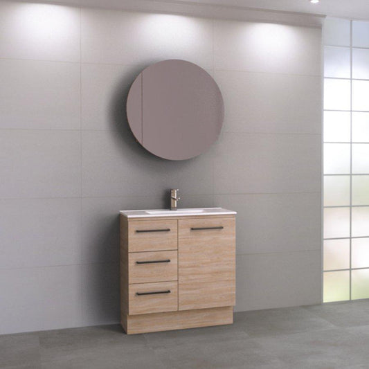 Timberline Florida Ensuite 800mm Vanity - Ideal Bathroom CentreF80FUFreestanding On Kickboard