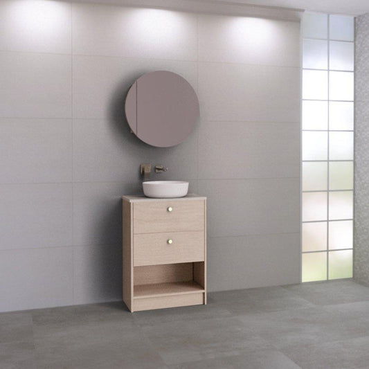 Timberline Karlie 600mm Vanity - Ideal Bathroom CentreKA60UFFreestanding On KickboardUrban Ceramic Top