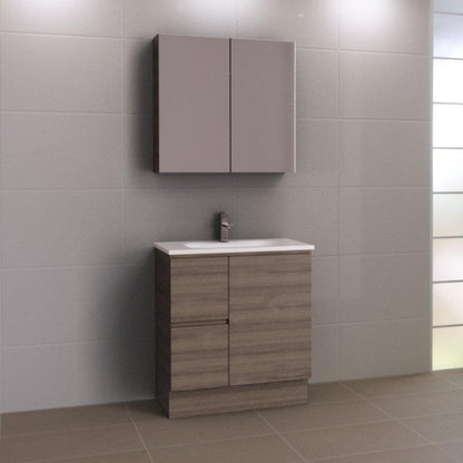 Timberline Nevada 750mm Vanity - Ideal Bathroom CentreN75HFFreestanding On KickboardHaven Matte Dolomite Top