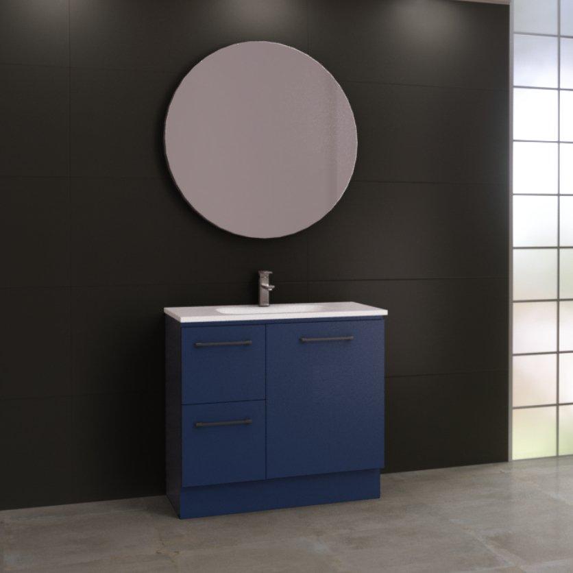 Timberline Nevada 900mm Vanity - Ideal Bathroom CentreN90HFFreestanding On KickboardHaven Matte Dolomite Top