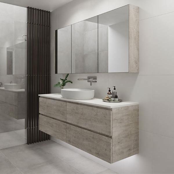 Timberline Nevada Plus 1800mm Wall Hung Vanity with Silk Surface Top & White Gloss Ceramic, Single Basin - Ideal Bathroom CentreNP181MW