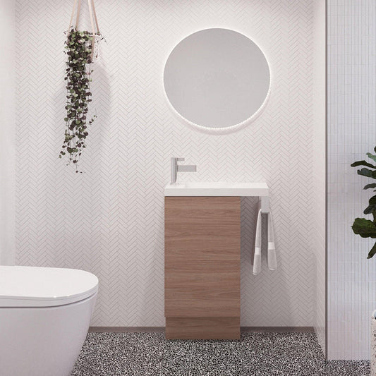 Timberline Oscar Small Space Vanity - Ideal Bathroom CentreOS5540NW550 Top/ 400 CabinetWall Hung
