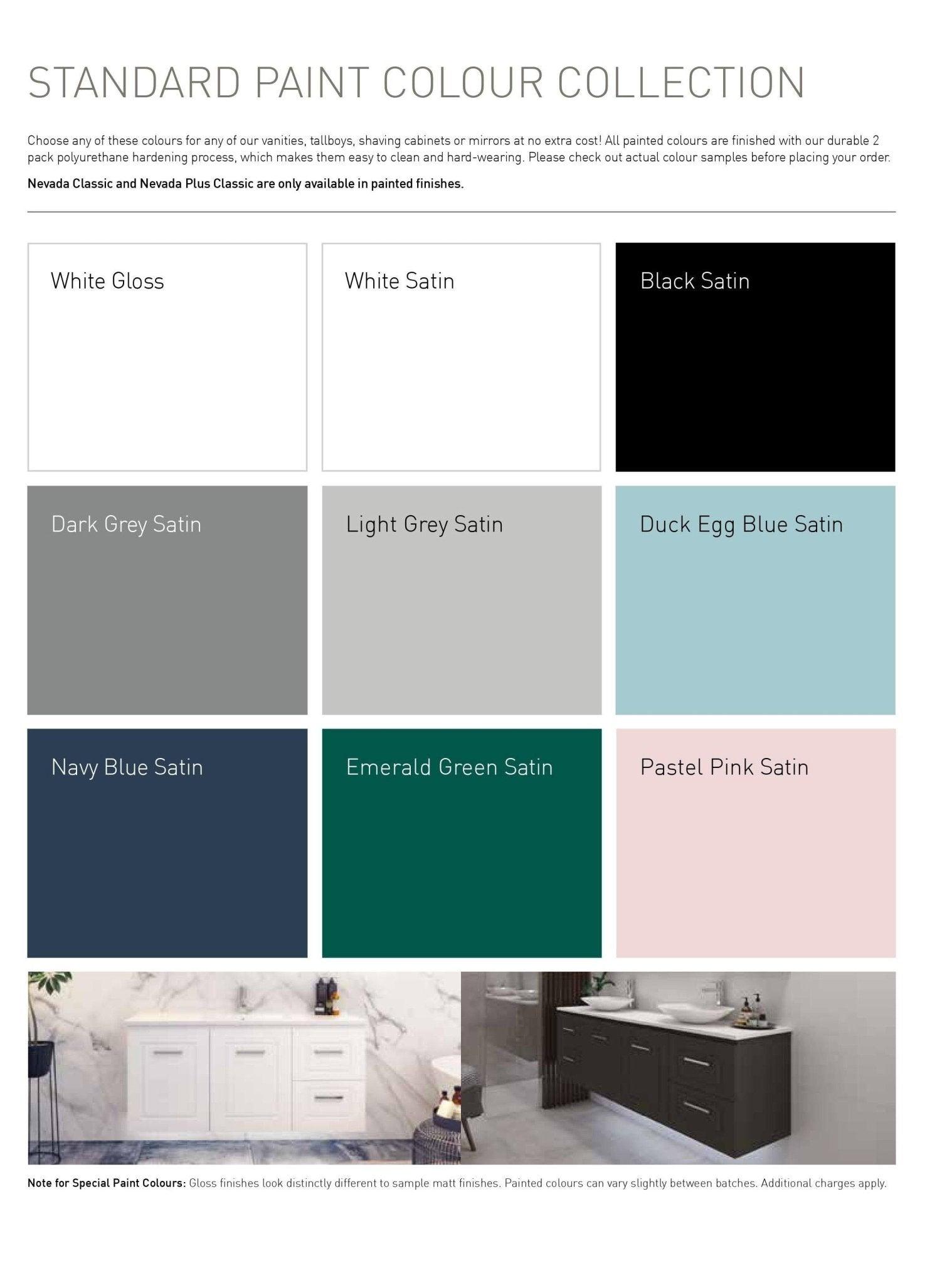 Timberline Oscar Small Space Vanity - Ideal Bathroom CentreOS5540NW550 Top/ 400 CabinetWall Hung