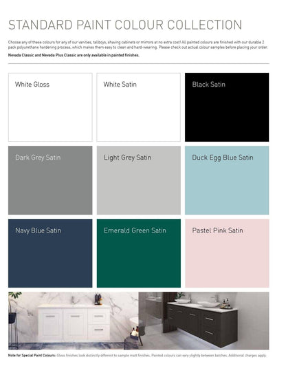 Timberline Oscar Small Space Vanity - Ideal Bathroom CentreOS5540NW550 Top/ 400 CabinetWall Hung