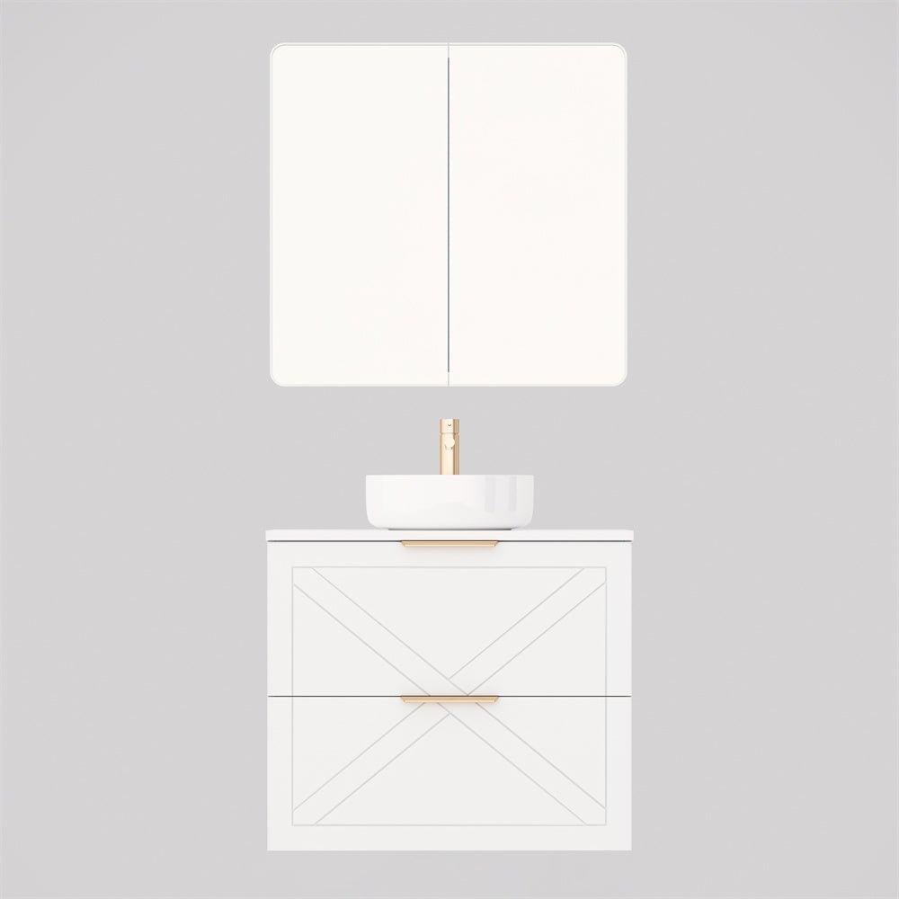 Timberline Southerland House 750mm Vanity - Ideal Bathroom CentreSHC-V-750-C-SSA-WFramehouseWall HungSliksurface